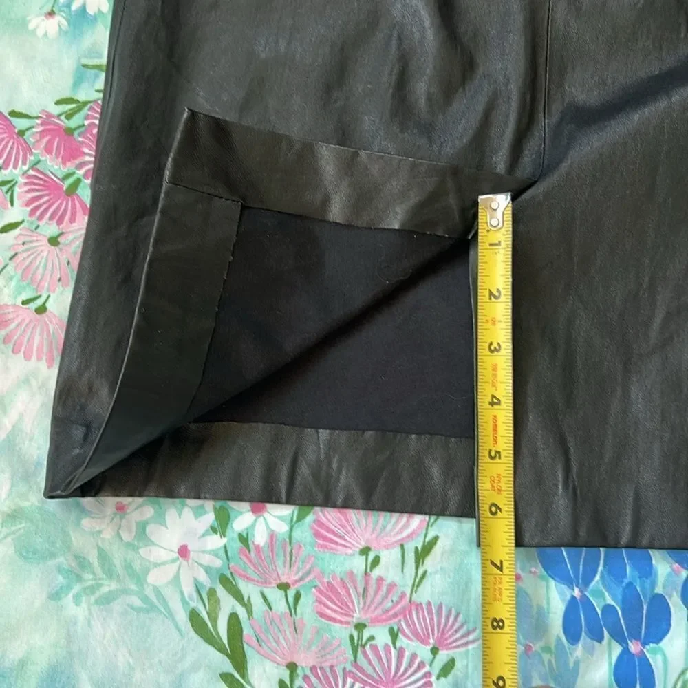 Milly Lamb Leather Skirt - 6 - Picture 10 of 11